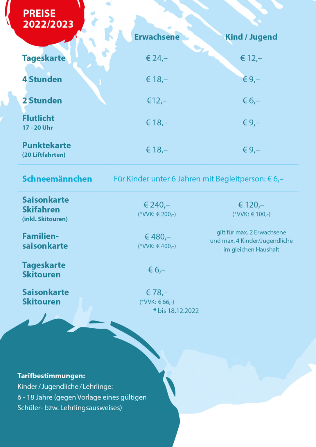 Liste der Preise 2022/2023